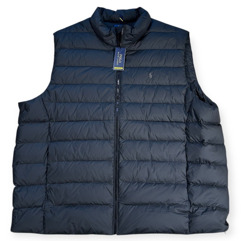 Polo Ralph Lauren Mens Colden Packable Down Vest Black 3XLT Big & Tall New - Picture 3 of 16